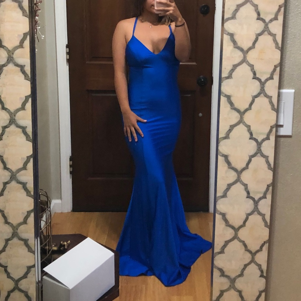 Electric Blue gown